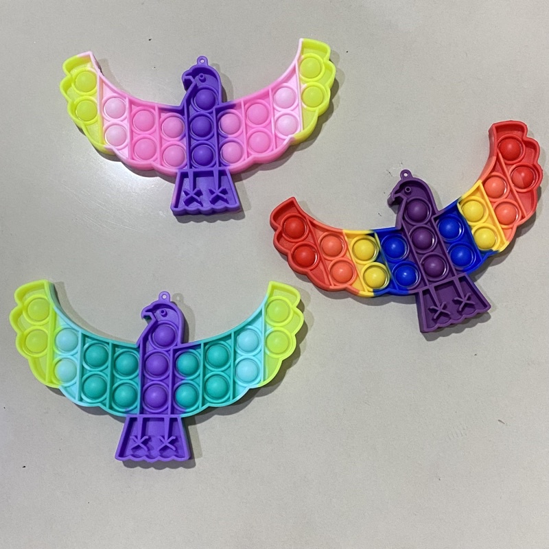 Pop It Fidget Toy Murah Rainbow Mainan Anak Penghilang Stress Tiktok-ELANG random