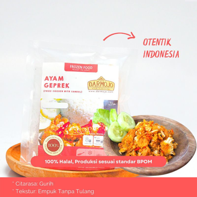 

Darmojo Ayam Geprek Fillet Dada 2-3 porsi (150gram) | Festive Frozen Food