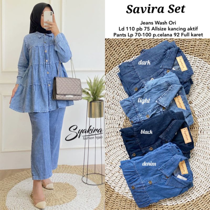 SETELAN JEANS - ONESET JEANS - REVA SET - LUNA SET - SAVIRA SET