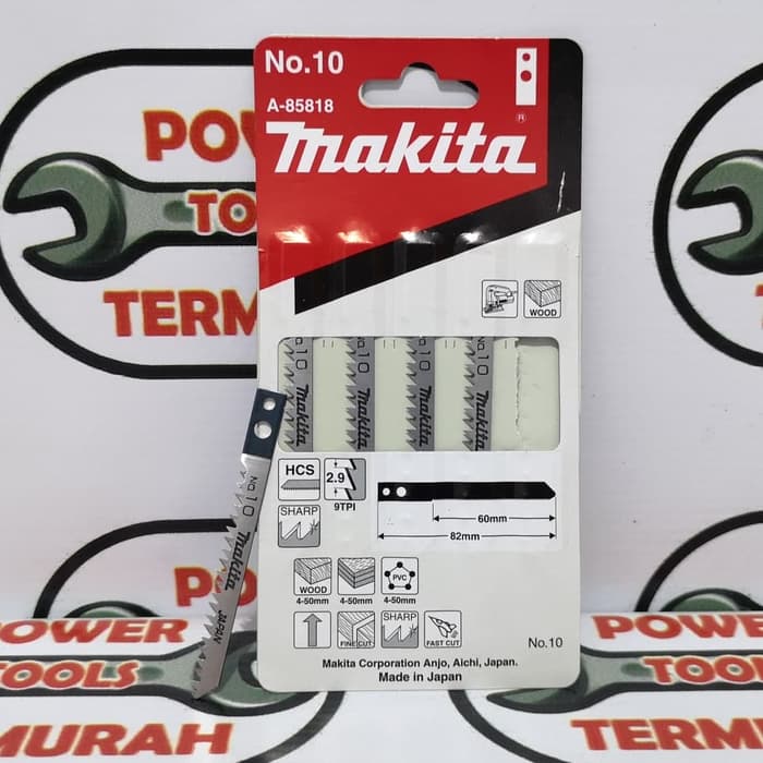 Mata Jig Saw MAKITA No.10 Pisau Gergaji Triplek Kayu Jigsaw Blade 1PC