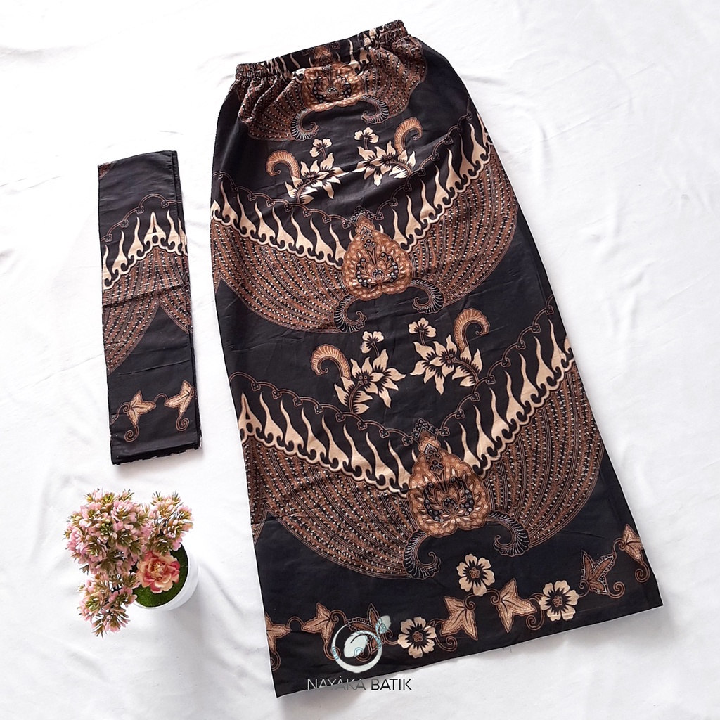 NAYAKA BATIK - Rok Batik Wanita GRATIS SELENDANG Rok Span Bawahan Kebaya Batik Kondangan Batik Wisuda - Baju Kondangan Wanita - Batik Modern Wanita