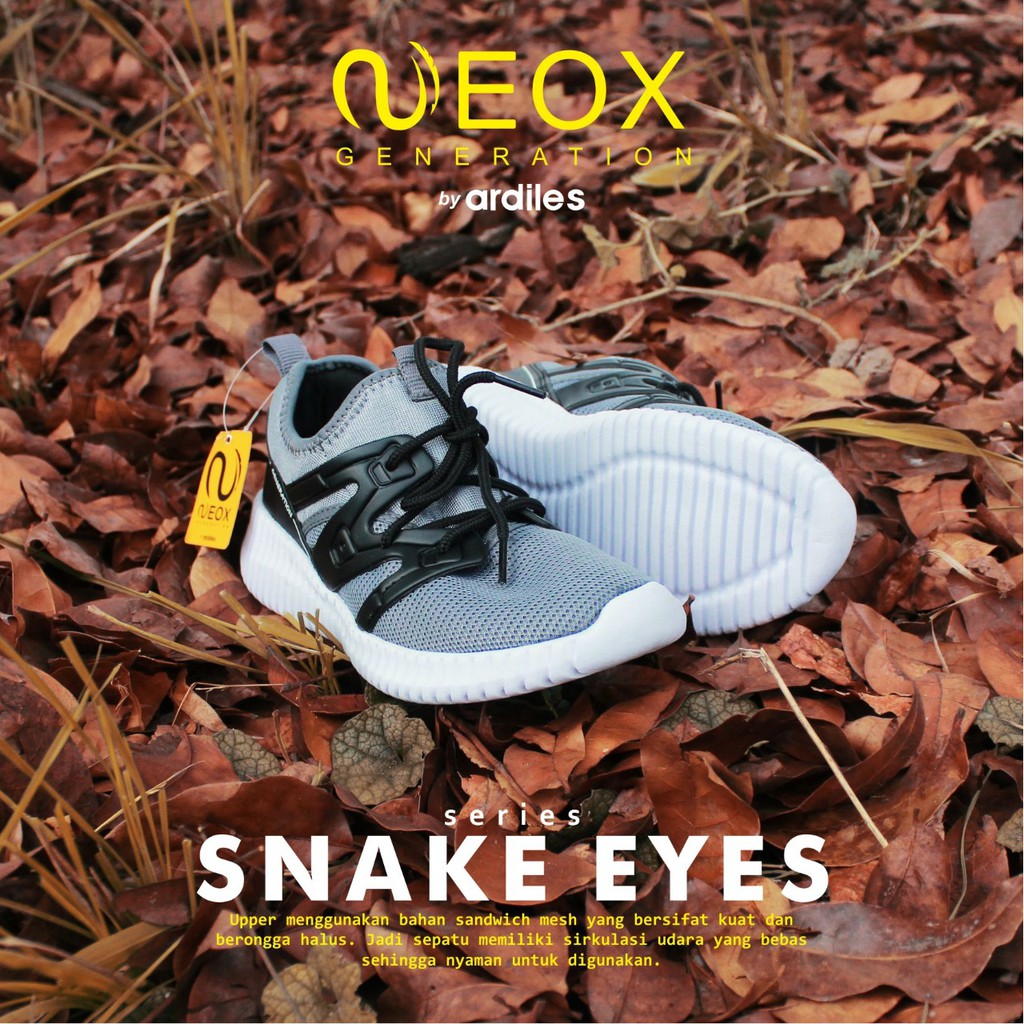 Sepatu Casual Pria Model Snake Eyes ABU Ardiles Neox