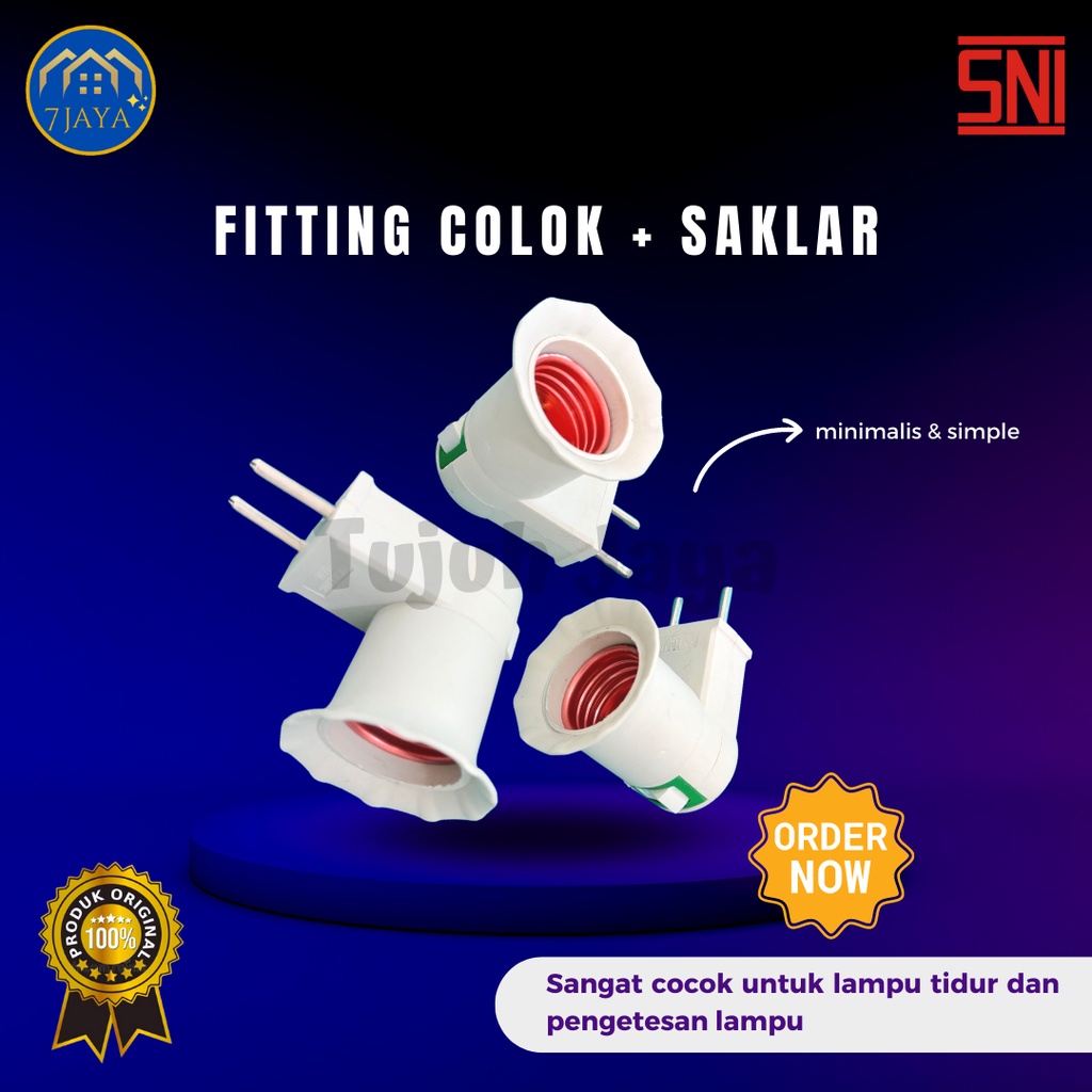 Fitting Colok + Saklar