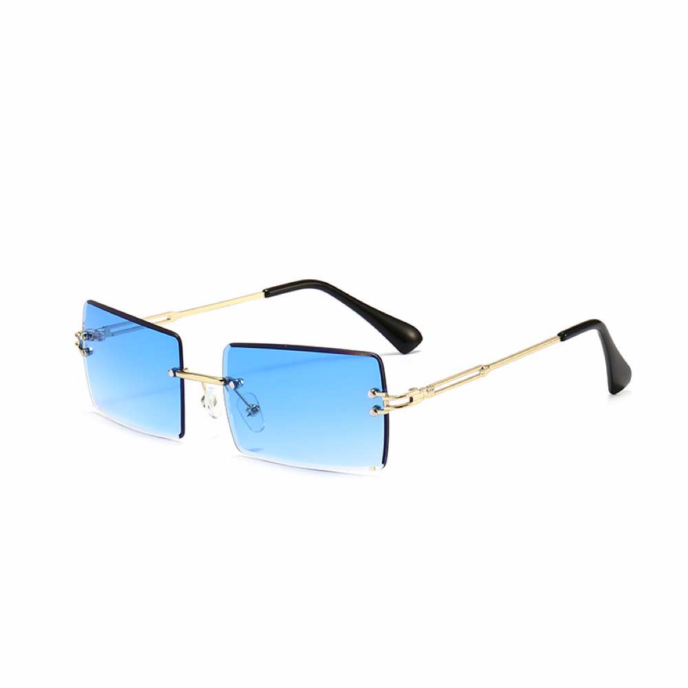 Kacamata UV400 [ Biru ] Anti Radiasi - Sunglasses Pria &amp; Wanita Korea - HM8102