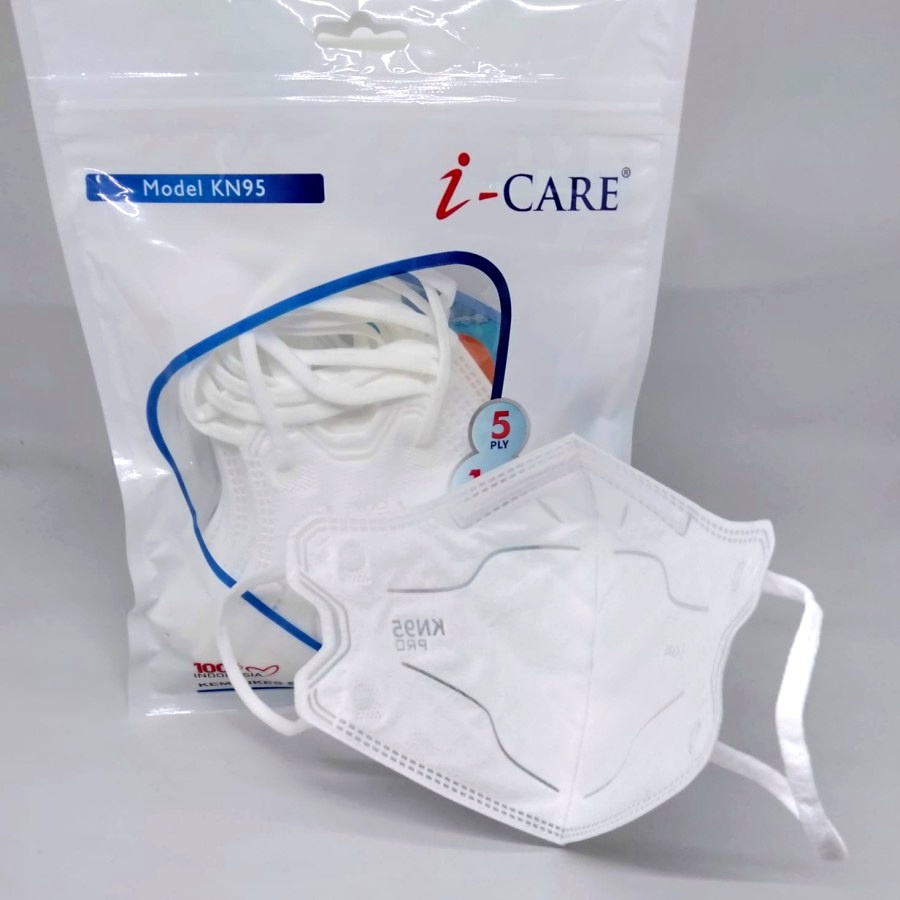 Masker KN95 Pro Sachet iCARE Chasa 5ply Premium Quality isi 10pc Kemenkes