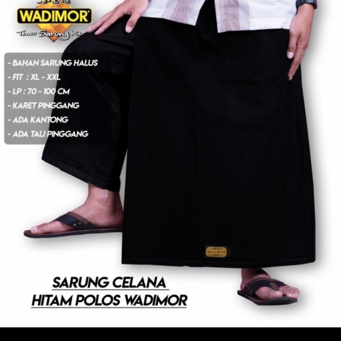 

Premium Product!!! Parsel Ramadan Sarung Celana Wadimor Hitam Polos/Garis Putih - Paling Dicari