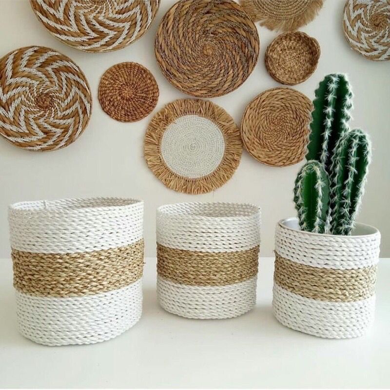 cover pot/COVER POT ANYAMAN SEAGRASS PANDAN