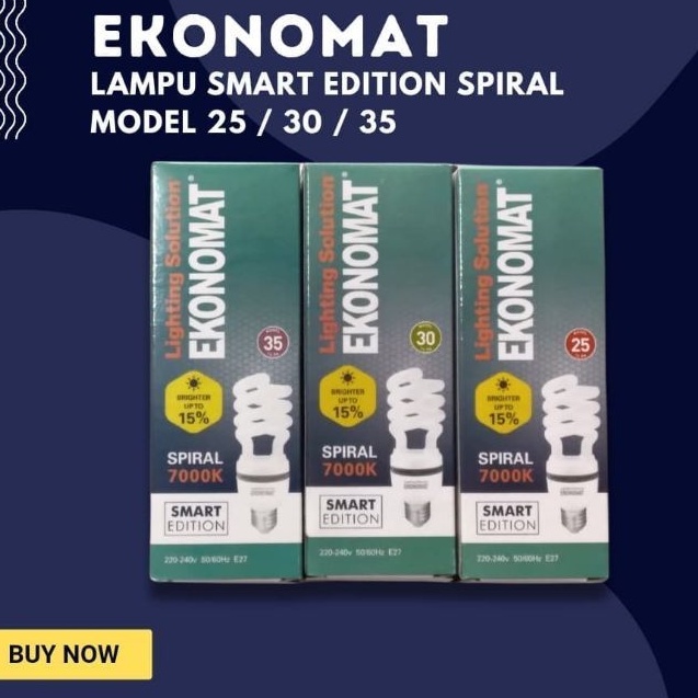LAMPU EKONOMAT SMART EDITION SPIRAL 25W 30W 35W