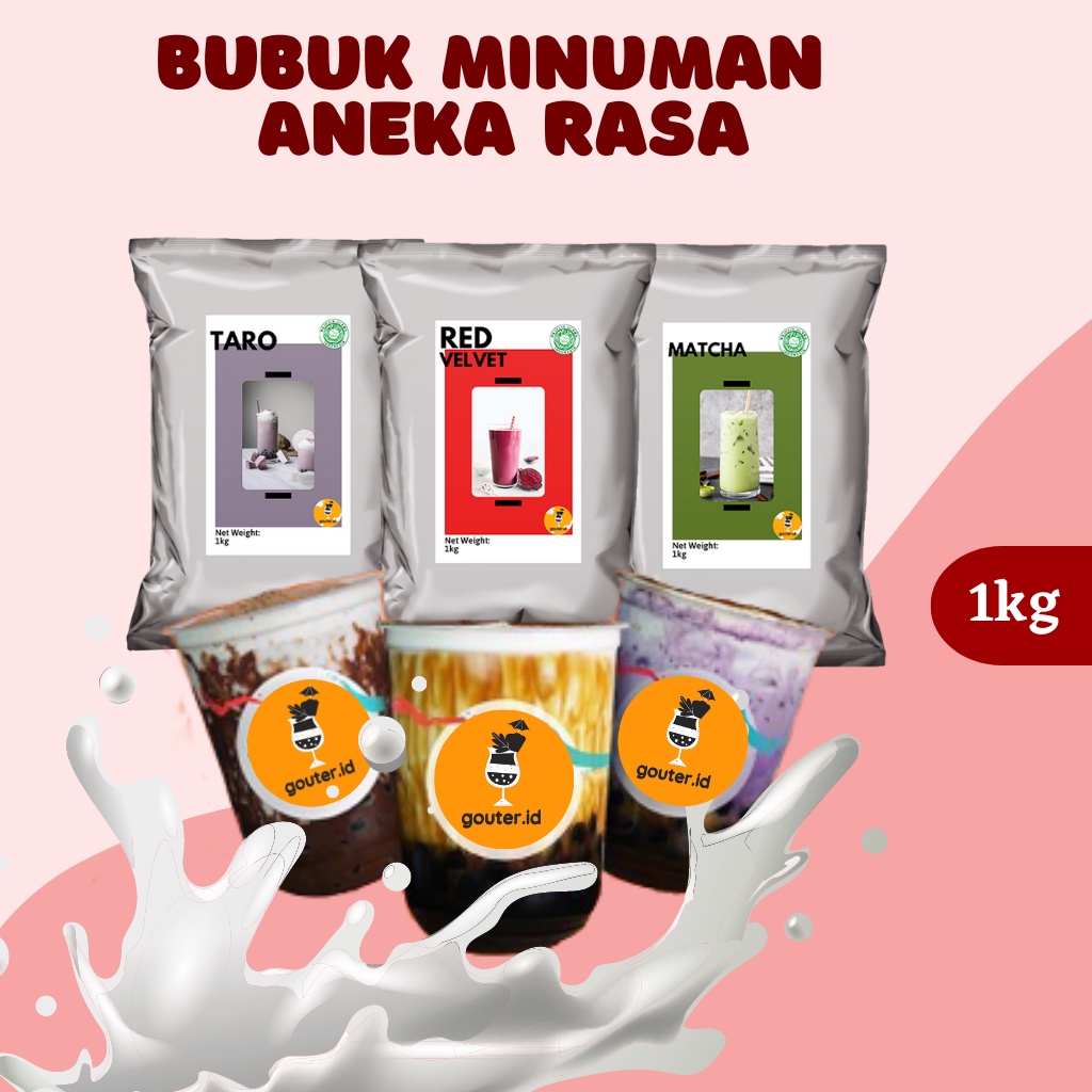 Jual Bubuk Minuman Rasa 1kg Serbuk Minuman Aneka Rasa Bubuk Minuman Kekinian Minuman 8984