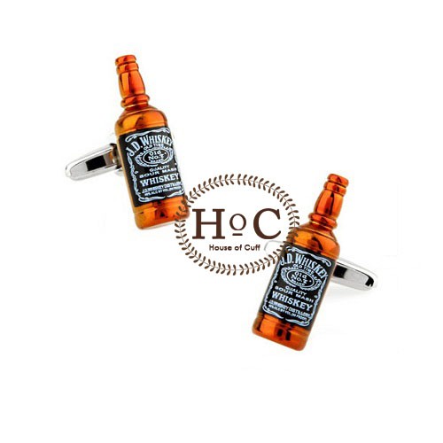 CUFFLINK CUFFLINKS MANSET KANCING KEMEJA FRENCH CUFF WHISKEY BOTTLE CUFFLINKS