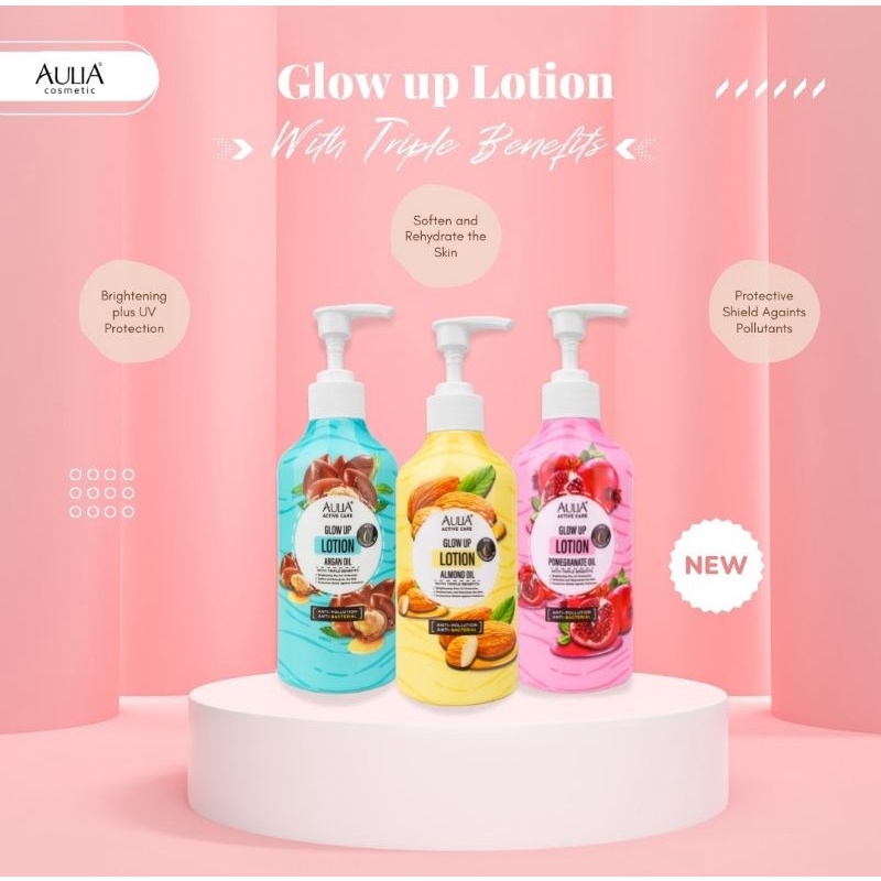 AULIA Glow Up Hand and Body Lotion Active Body Care [ With  Brightening plus UV Protection ]