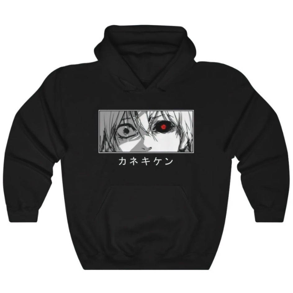 Hoodie Kaneki Ghoul Eyes Anime Manga Tokyo Ghoul Premium Unisex