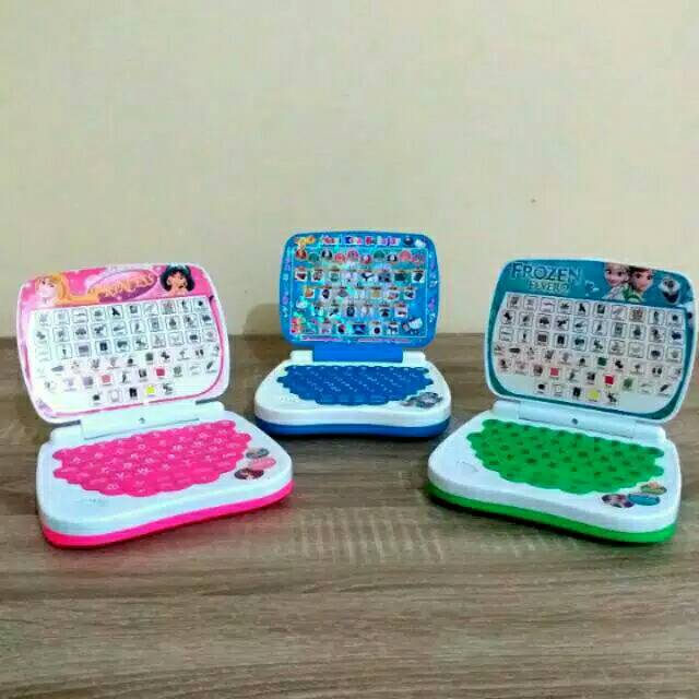 MAINAN LAPTOP 2BAHASA / MAINAN LAPTOP ANAK / LAPTOP KARAKTER