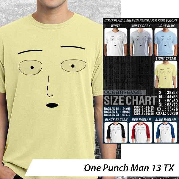 One Punch Man 13 TX ~ OceanSeven Kaos Tshirt / Raglan / Kids