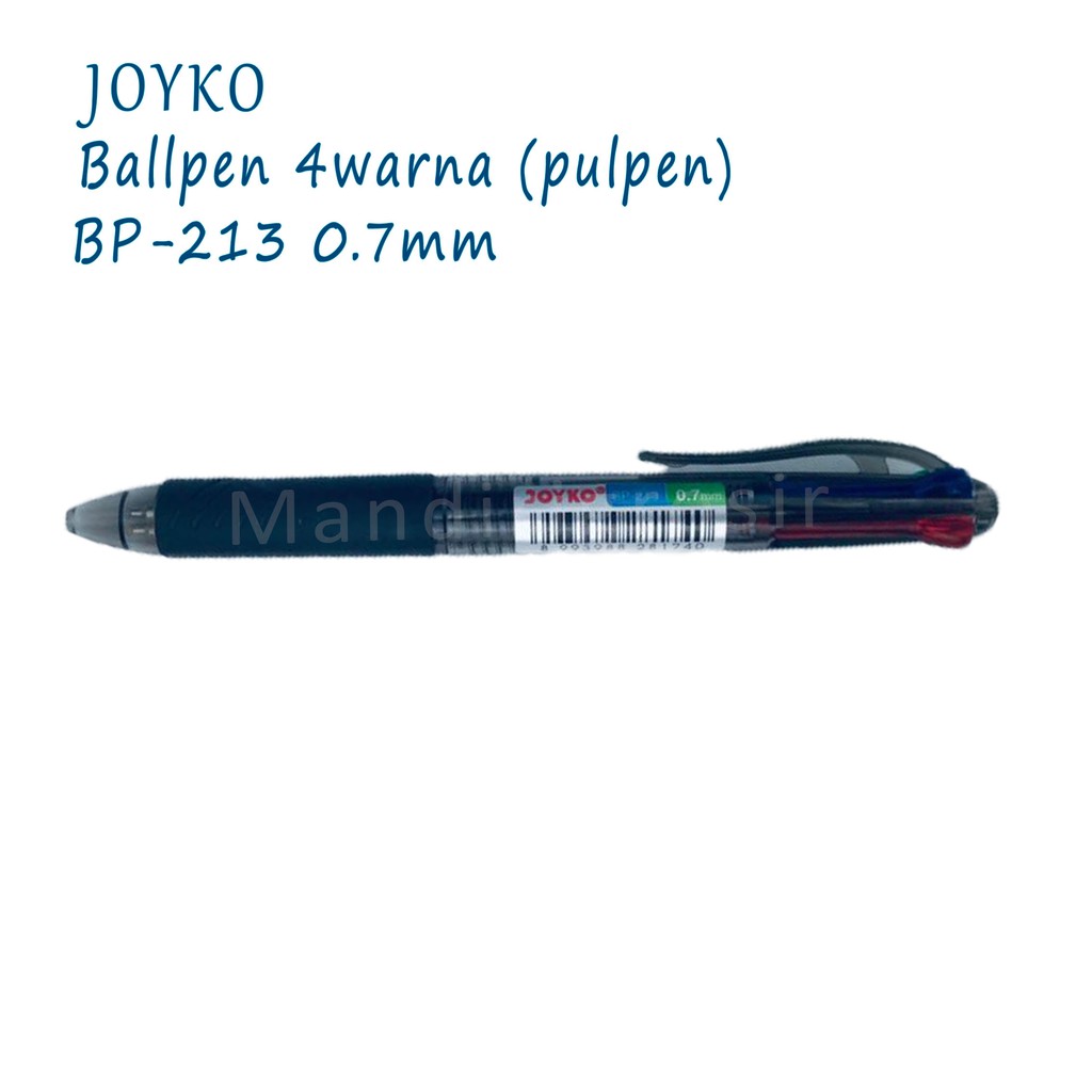 Pulpen 4 warna * Joyko * Ballpen * BP-213 * 0.7mm