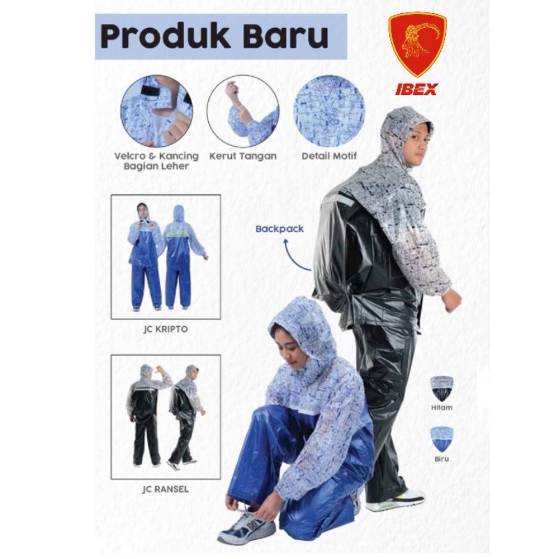 Mantel Jas Hujan Pria Wanita Ada Ruang Tempat Tas Ransel Backpack Jas Hujan Army Doreng Loreng Angka