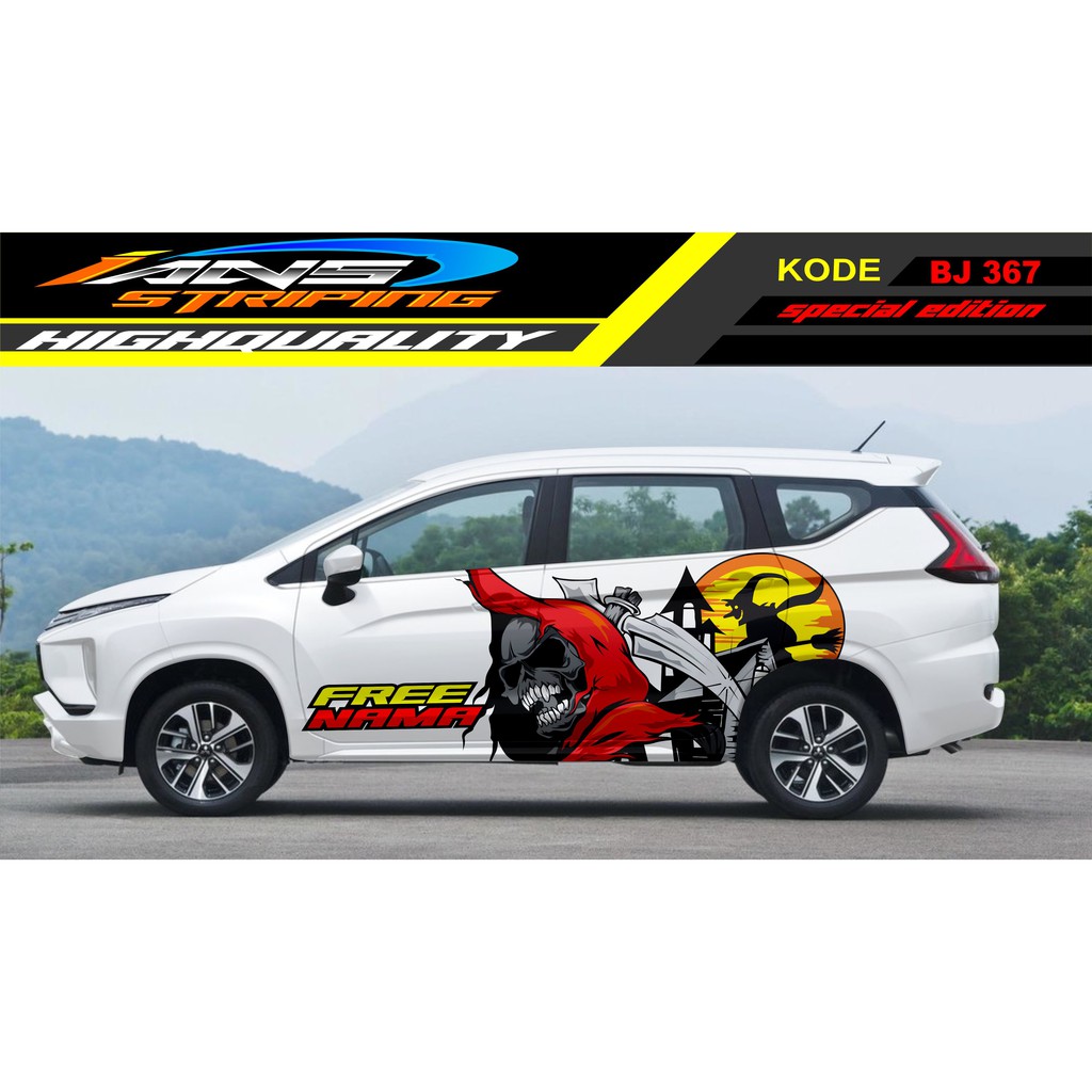 DECAL STICKER MOBIL XPANDER, AVANZA, SIGRA / VARIASI STICKER MOBIL XPANDER / MODIFIKASI XPANDER