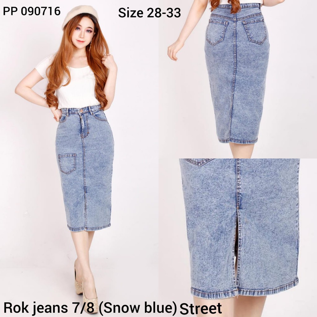 FWR - ROK JEANS 7/8 KANTONG VARIASI