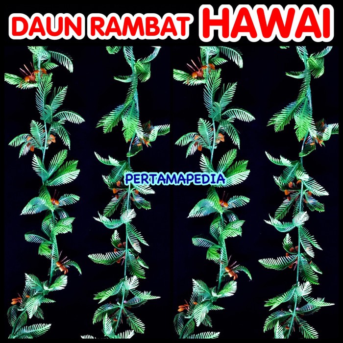 RESTOK  DAUN DEKORASI / DAUN GANTUNG/ DAUN SINTETIS/ DAUN HAWAI/ AQUARIA BERKUALITAS
