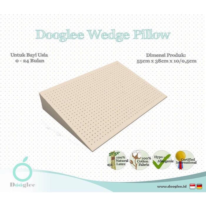 Dooglee Wedge Pillow natural latex bantal santai bayi anti gumoh