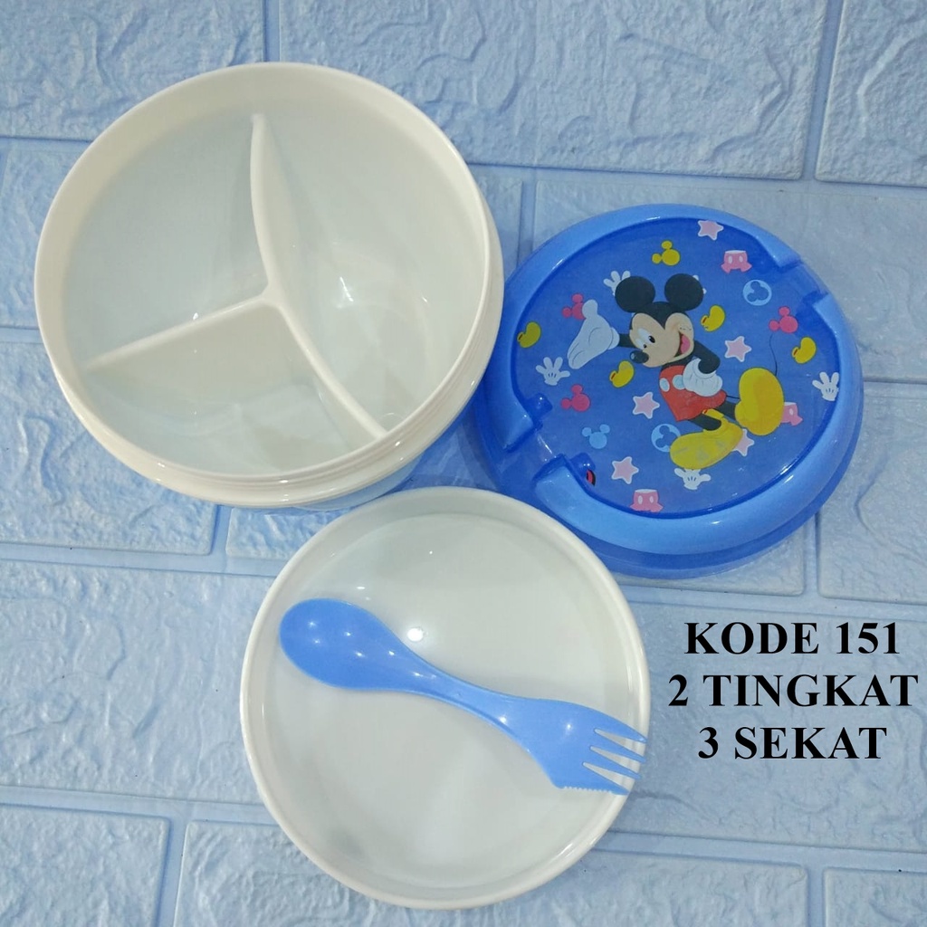 [ORGM] Lunch Box Tempat Makanan Kotak Bekal Anak Kotak Bento Motif Karakter Kartun Princess Cars