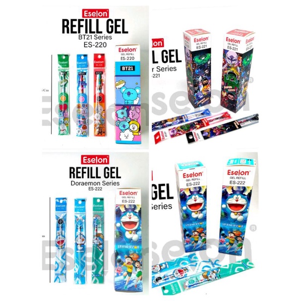 

REFFIL BOLPEN GEL / ISI BOLPEN GEL HITAM KARAKTER / ISI BOLPEN MURAH