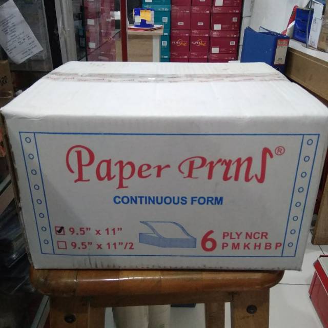 

Continuous Form Paperprins 9,5" x 11" 6ply Full