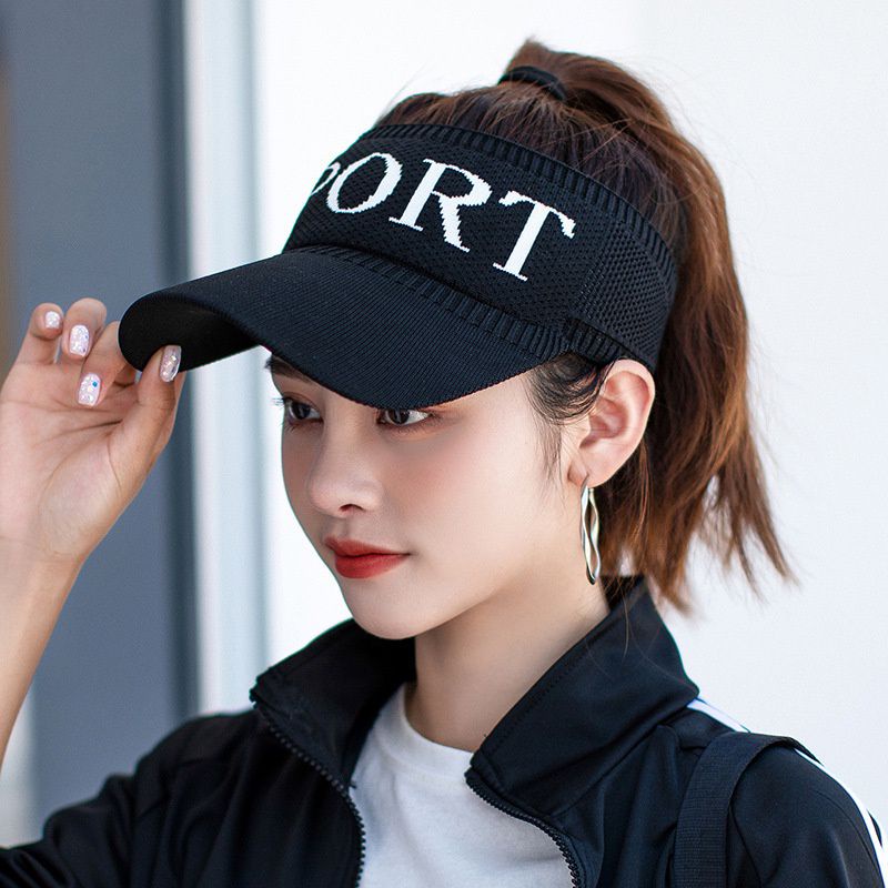 Topi Sport Rajut Wanita Outdoor Senam Golf Jogging