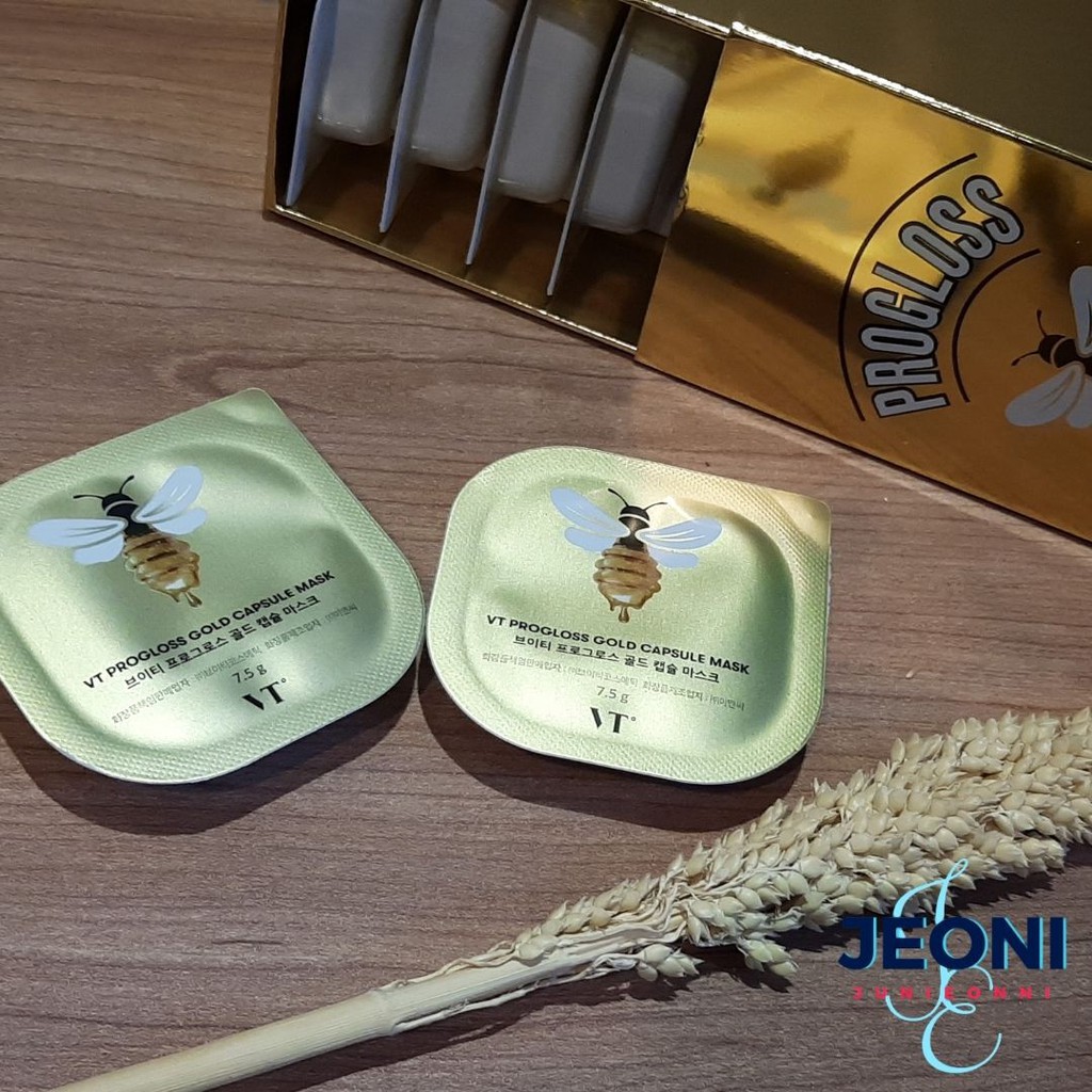 VT COSMETICS PROGLOSS Capsule Mask 7,5GR SATUAN [Gold Honey-Benone]