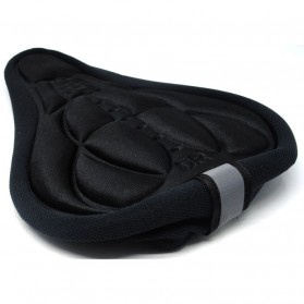 Jok Sadel Sepeda Sporty Silicone &amp; Sponge - HM847 - Black