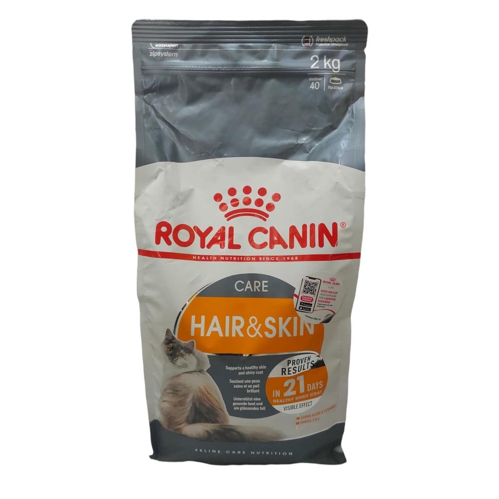 Royal Canin Hair &amp; Skin Adult 2kg Makanan Kucing