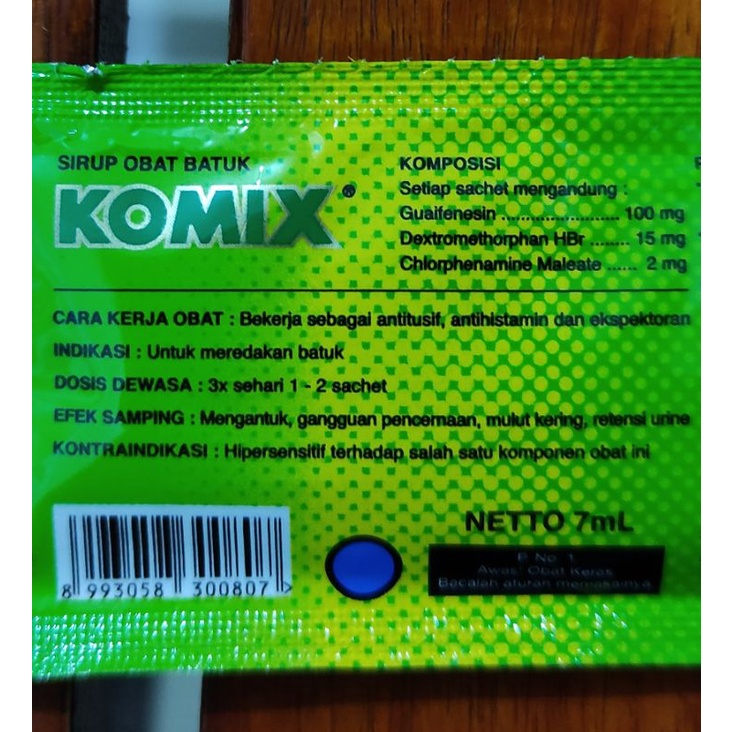 Komix Sachet Jeruk Nipis / Meredakan Batuk / Tenggorokan Gatal