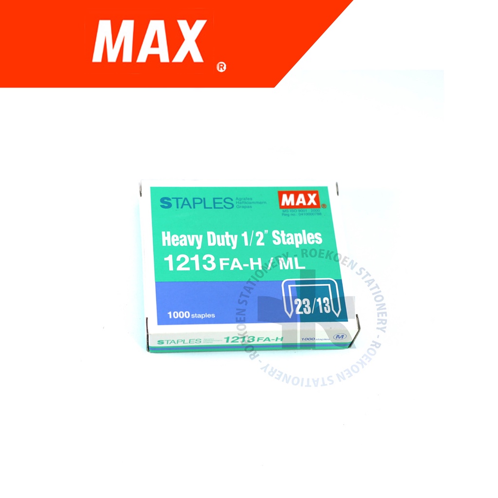 

Max Heavy Duty Staples No 12 (23/13) 1213FA-H/ML