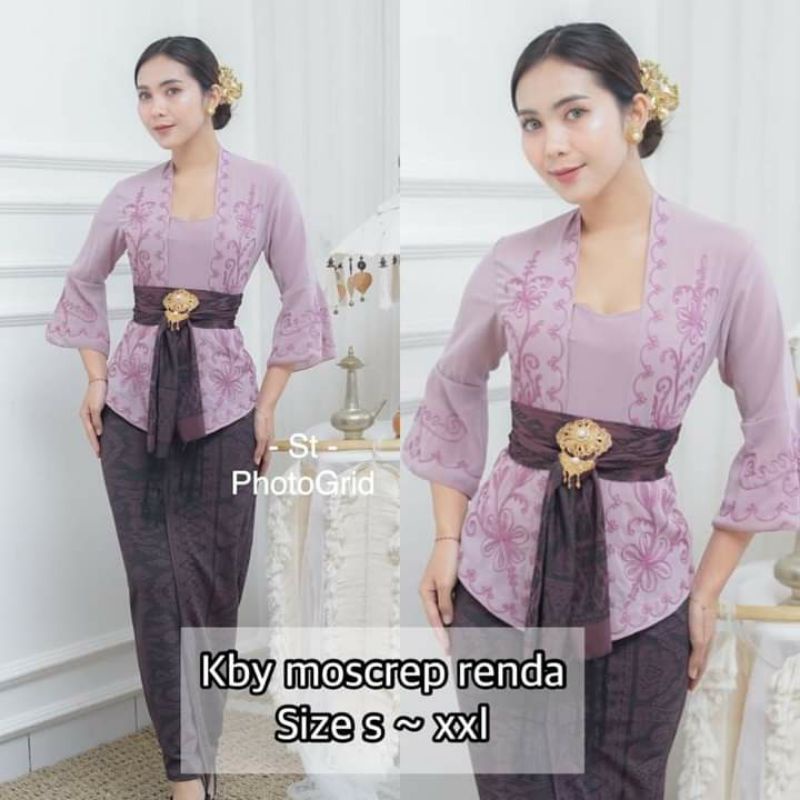 kebaya jadi moscrep renda