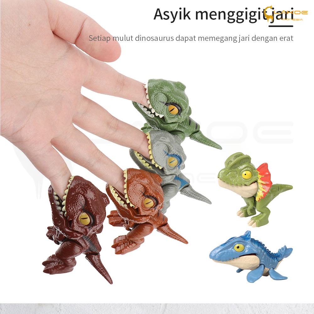 LAKOE Mainan figure dinosaurus anak gigit jari dino figur biting dinosaurs