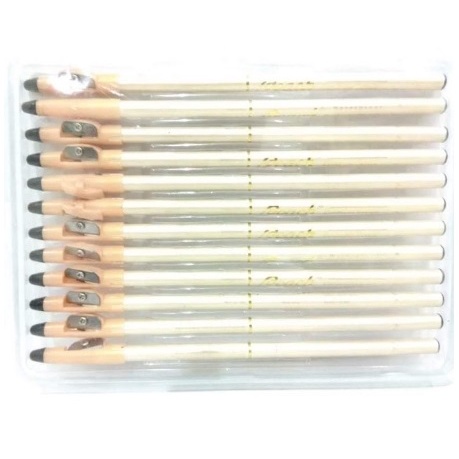 ✨SHASYA✨ PEACH PENSIL ALIS 2 IN 1 | Eyebrow Pencil Rautan + Brush / Sponge Black / Brown 4