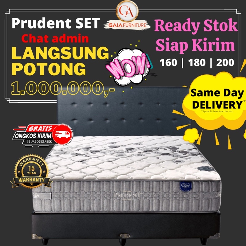 FULL SET | Matras Kasur Elite PRUDENT Springbed Matras Elite ORIGINAL