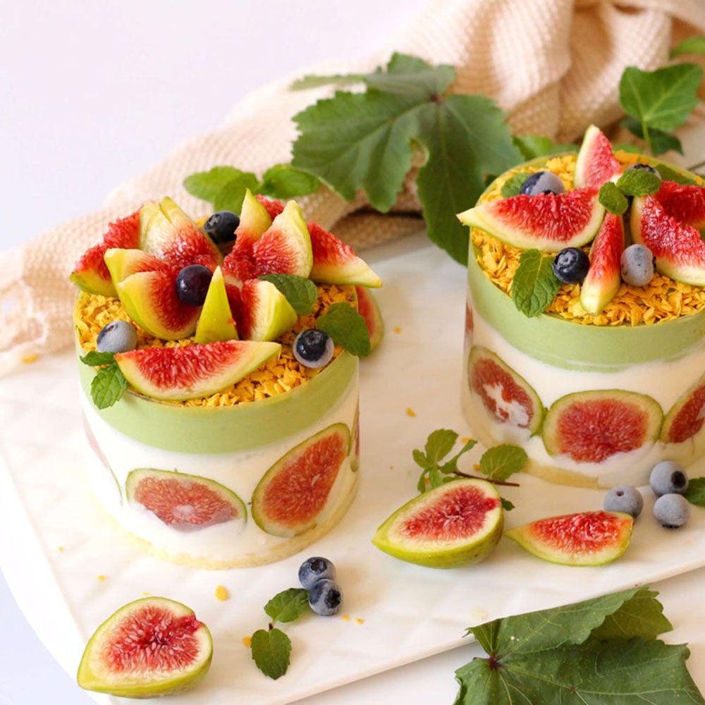 Suyo Cetakan Kue Bentuk Hati / Bulat / Kotak Bahan Silikon