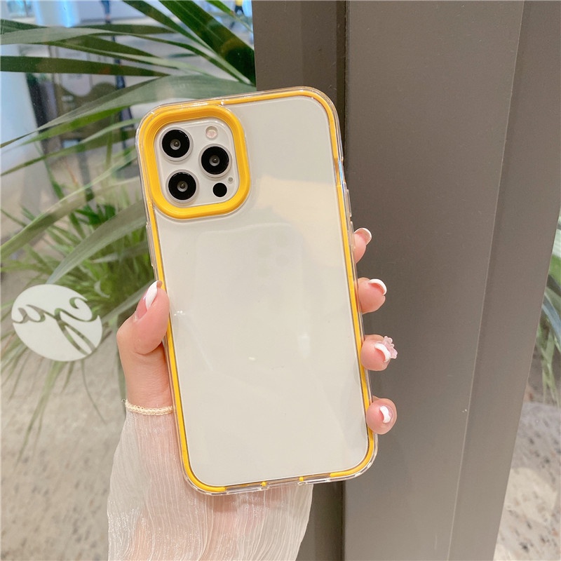 Soft Case Bahan Silikon TPU Warna Permen Macaron Untuk iPhone 11 12 13 Pro Max 7 8 Plus XS X XR SE 2020