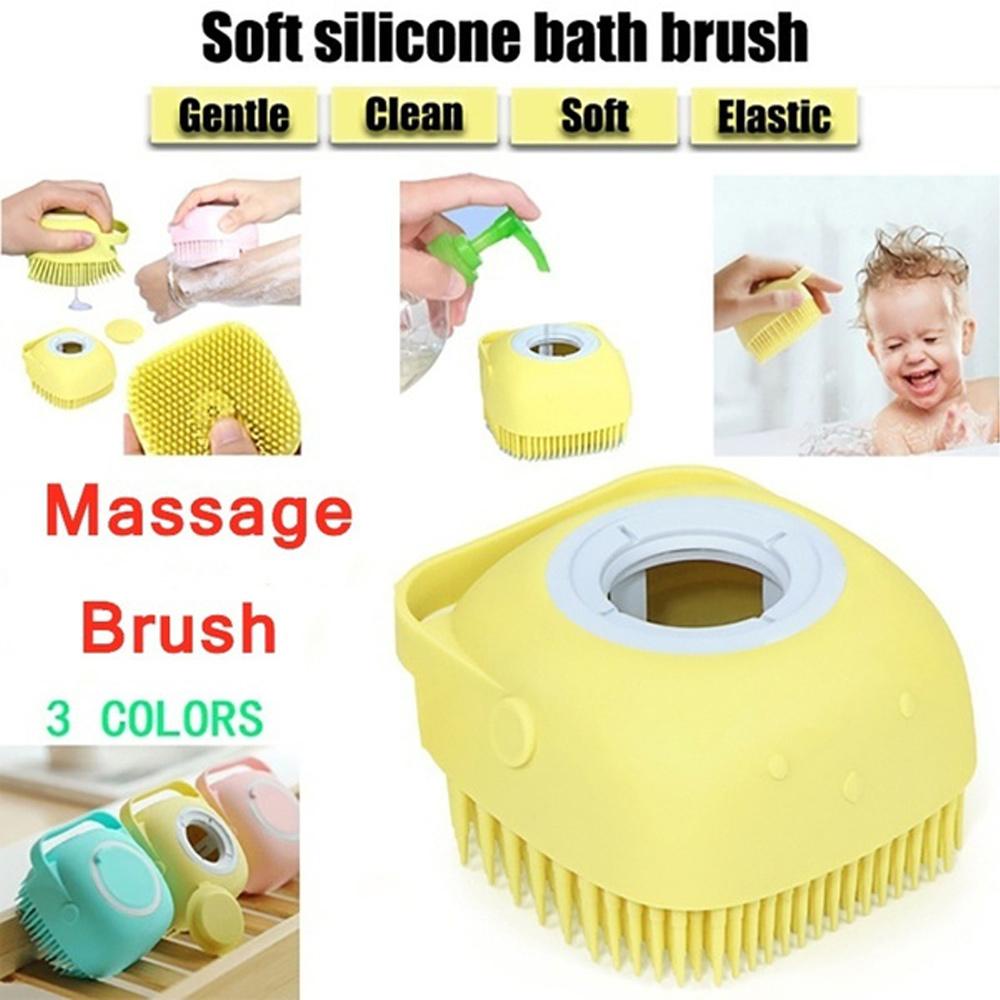 Sikat Mandi Silikon Lembut Soft Silicone Massage Bath Shower Brush