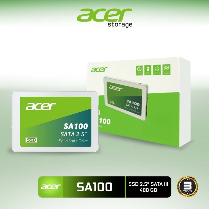 SSD Acer 480gb / SSD 480GB / SSD Acer SA100 480GB