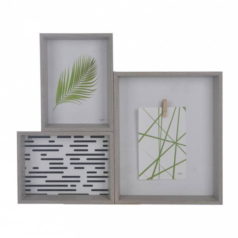 

JYSK Bingkai Foto MDF Photo Frame With 3 Hole Oak 35X43X4.8CM