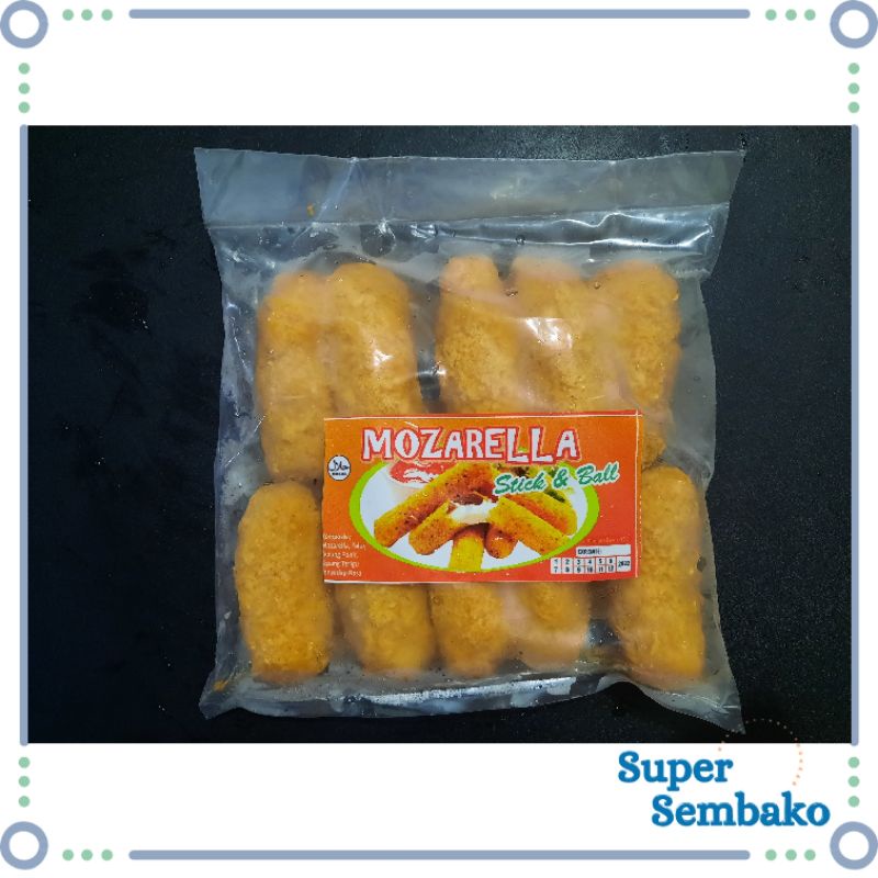 FROZEN FOOD MAKANAN BEKU KEJU MOZARELLA CHEESE STICK / STIK KEJU MAKASSAR ISI 10 BIJI