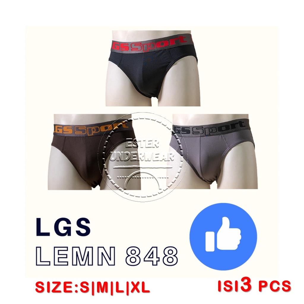 Celana Dalam Pria LGS Sport 848 ISI 3Pcs/Pack