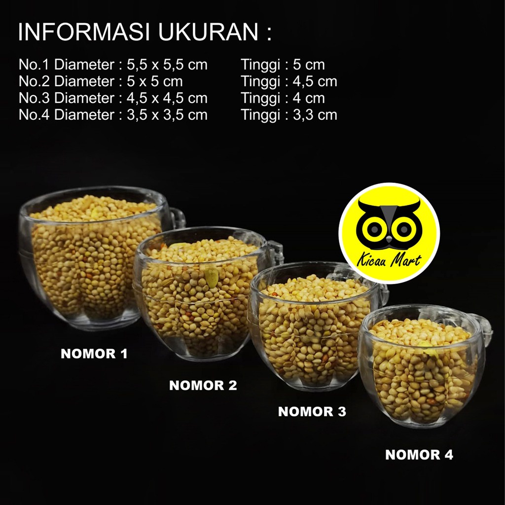 CEPUK JERUK NOMOR 3 ELITE SONG CEPUK WADAH TEMPAT PAKAN MINUM BURUNG KENARI BRANJANGAN FINCH CIBLEK PLECI KOLIBRI KONIN SOGON CKJNTES