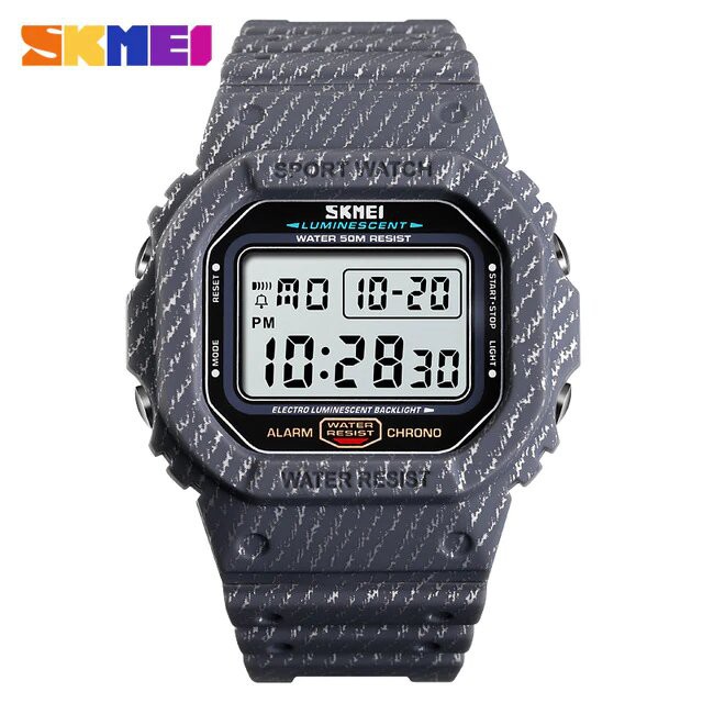 Jam Tangan Pria / SKMEI Digital 1471 DENIM SERIES Men / Jam Tangan Digital LED Original / SKMEI