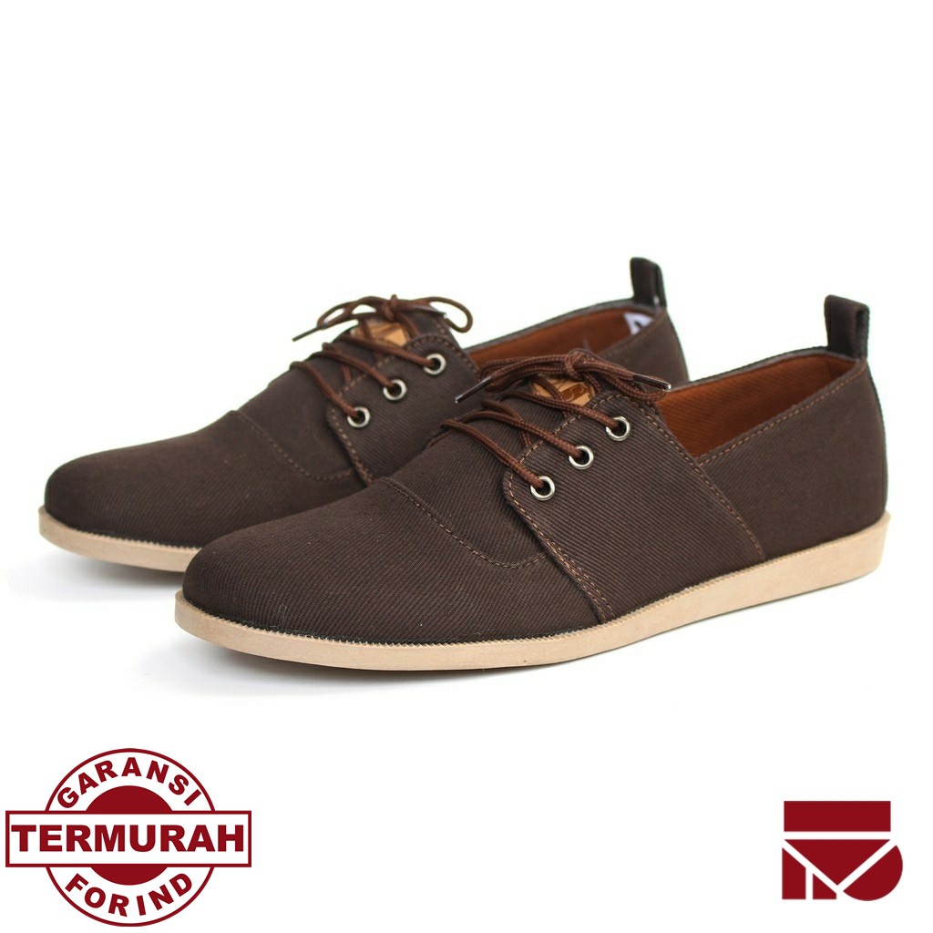 Snap Brown | Sepatu Kets Santai Kasual Laki Pria Cowok Sneakers Footwear | FORIND x GDNS