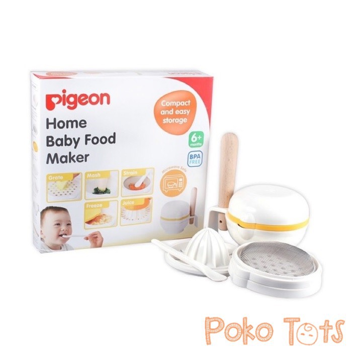 Pigeon Home Baby Food Maker Set Penghalus dan Pengolah Makanan Bayi