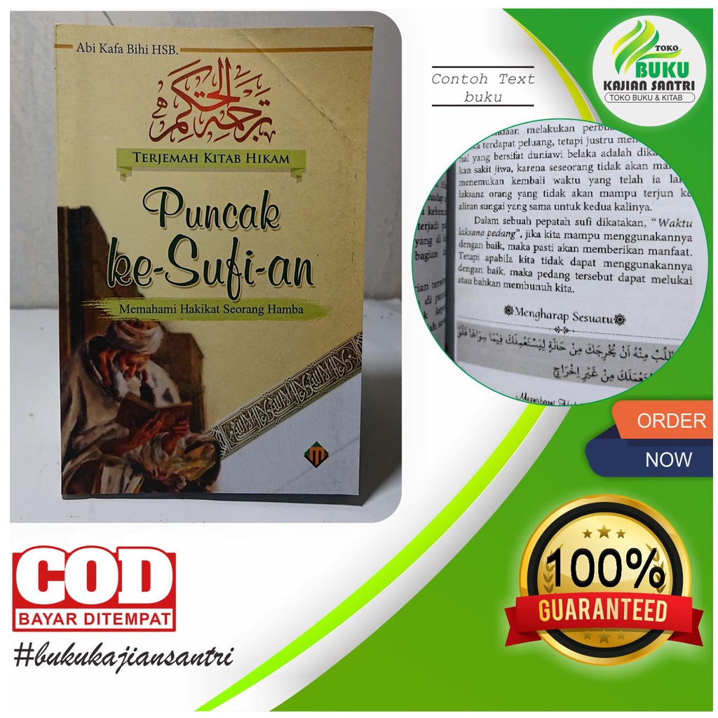 Puncak kesufian terjemah kitab Hikam,memahami hakikat seorang hamba