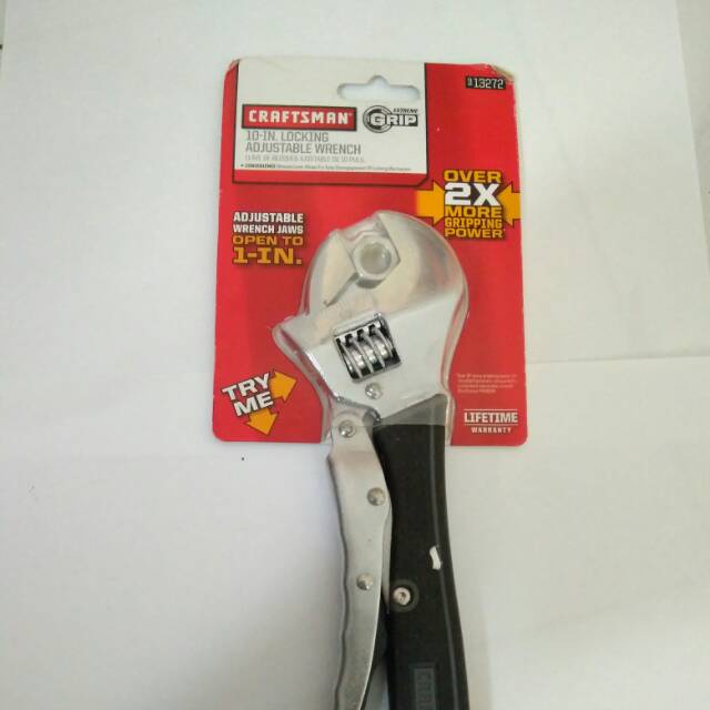 Craftsman locking adjustable wrench